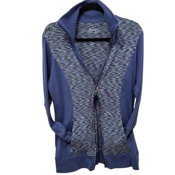 Columbia Full Zip Lightweight Jacket / Shirt Space Dye, Size Medium - Picture 3 of 16